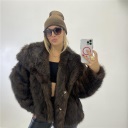 pelliccia foderata wrap